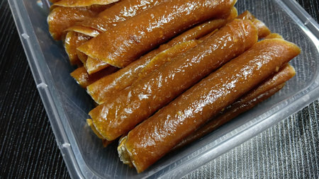 Dried Mango Sheet for Eating after Mealの写真素材