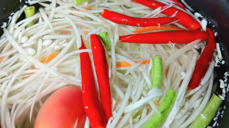Wash Vegetables in Water before Cookingの写真素材
