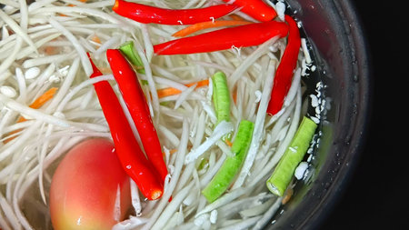 Wash Vegetables in Water before Cookingの写真素材