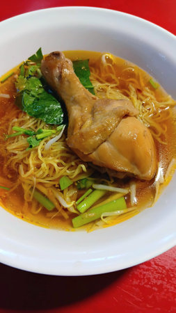 Chicken Noodles Recipe at The Street Food Marketの写真素材