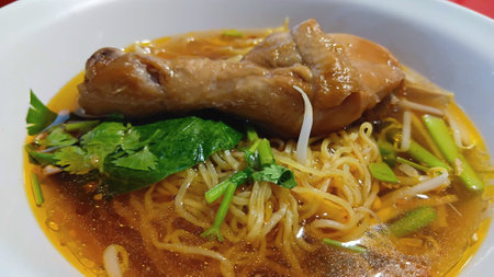 Chicken Noodles Recipe at The Street Food Marketの写真素材