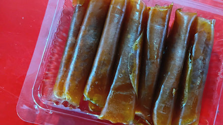 Dried Mango Sheet for Eating after Mealの写真素材