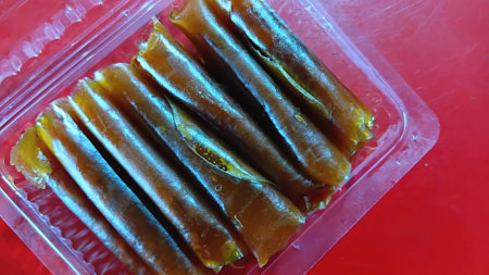 Dried Mango Sheet for Eating after Mealの写真素材