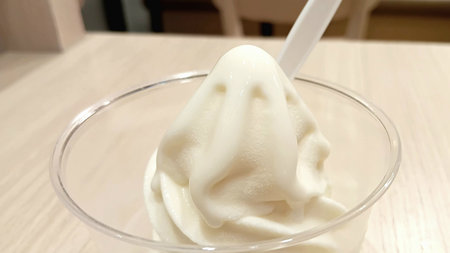 Milk Ice Cream Soft Serveの写真素材