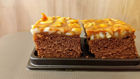 Toffee Cake at The Cafeの写真素材