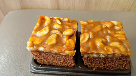 Toffee Cake at The Cafeの写真素材