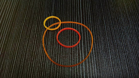 Decorate Plastic Band as Artの写真素材