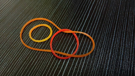 Decorate Plastic Band as Artの写真素材