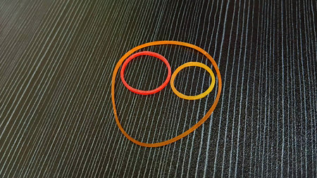 Decorate Plastic Band as Artの写真素材