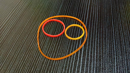 Decorate Plastic Band as Artの写真素材