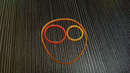 Decorate Plastic Band as Artの写真素材