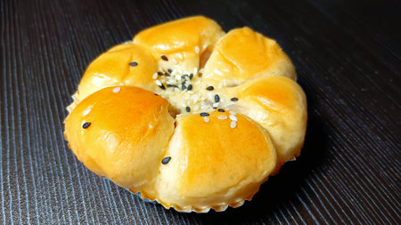 Taro Bun Recipe for Breakfastの写真素材