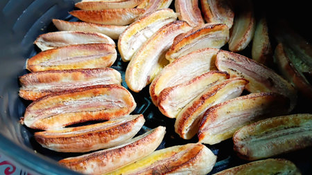 Dried Bananas by Air Fryerの写真素材