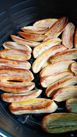 Dried Bananas by Air Fryerの写真素材