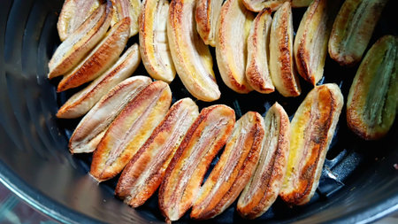 Dried Bananas by Air Fryerの写真素材