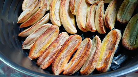 Dried Bananas by Air Fryerの写真素材