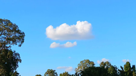 Blue Sky View for Designing Backgroundの写真素材