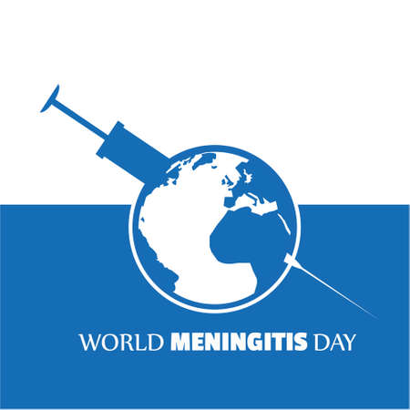 Vector for World Meningitis Day. Flat image. simple and elegant illustrationのイラスト素材