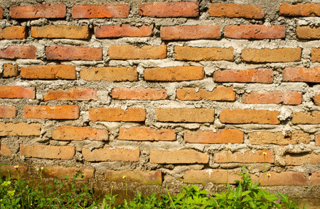 Old and vintage brick wall texture background
