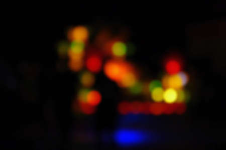 Defocused abstract background of colorful light in the nightの写真素材