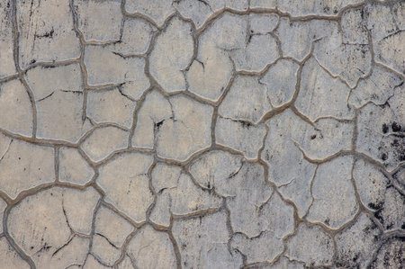 Vintage gray concrete wall in shallow focus for interiors, background and wallpaper