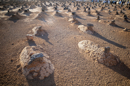 Jannat Al-Baqi (Garden of Baqi), a cemetery in Medina, Saudi Arabia, near the Masjid Al-Nabawi, The...