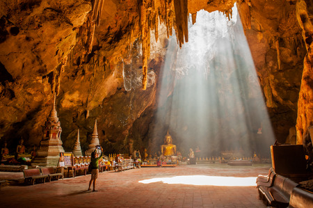 Khao Luang cave in Phetchaburi, Thailandのeditorial素材