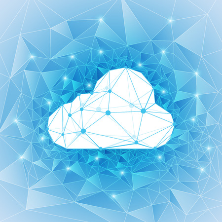 concept of cloud technology, abstract digital technologyのイラスト素材