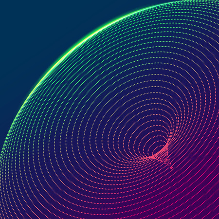 abstract futuristic background, technology dotted circleのイラスト素材