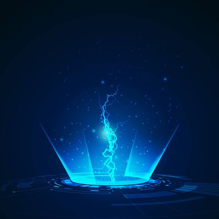 graphic of futuristic digital technology background for sci-fi themeのイラスト素材