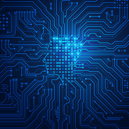 concept of deep learning or machine learning, graphic of artificial intelligence combined with...