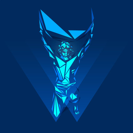 graphic of colourful low poly Atlasのイラスト素材