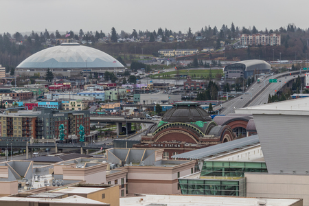 Tacoma landscape in the winterのeditorial素材