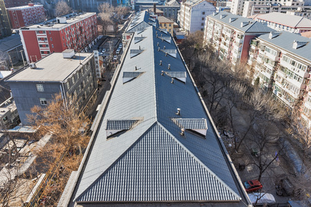 rooftop view of the buildingのeditorial素材