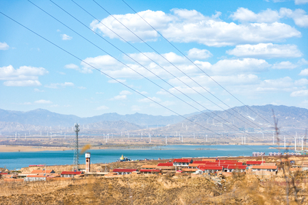 town at rural areaの写真素材