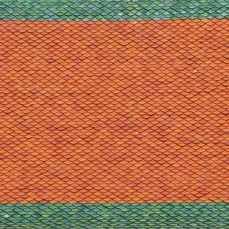 Temple roof in Bangkok Thailand  の写真素材