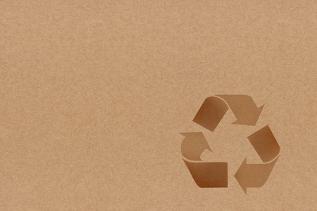 Recycle Symbol On recycle paperの写真素材