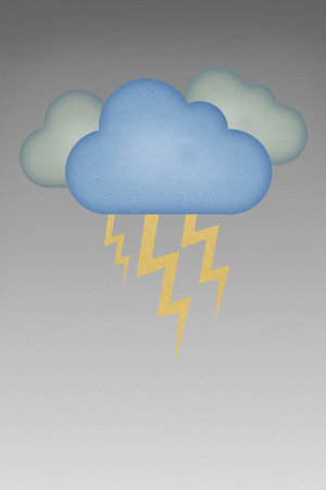 Weather recycled paper
