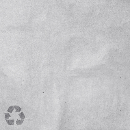 Blank paper with recycle signの写真素材