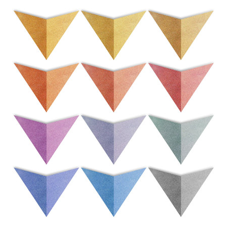 Paper texture ,Arrow tag recycled paper on white background