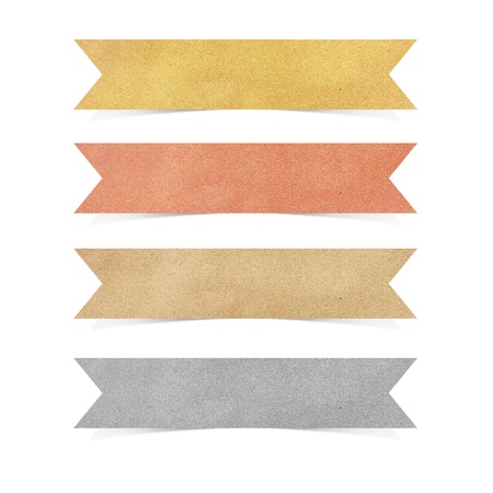 Paper texture ,Talk tag on white backgroundの写真素材