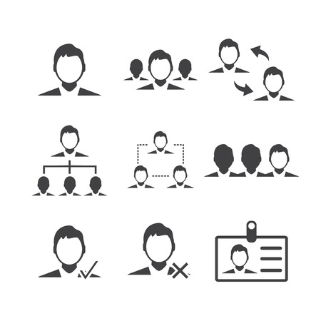 Human resource and Management icon.のイラスト素材