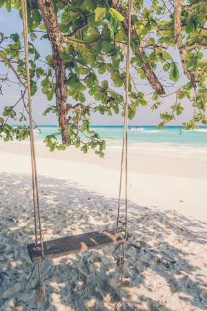 Koh Tachai Island, Phang Nga Province, Thailand (Vintage filter effect used)の写真素材