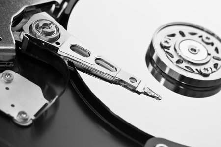 Open hard disk isolated