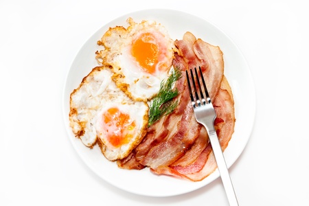 Bacon and eggsの写真素材