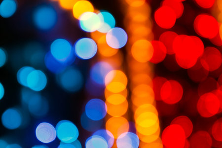 Blurred Orange sparkles