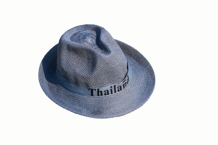 Mens outback cotton hat isolated on white backgroundの写真素材