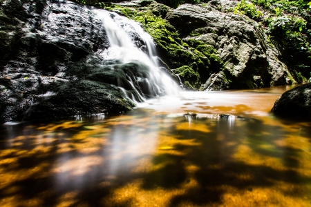 Hin Lad Waterfall  Koh Samui, Thailandの写真素材