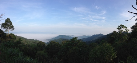 sea of mistの写真素材