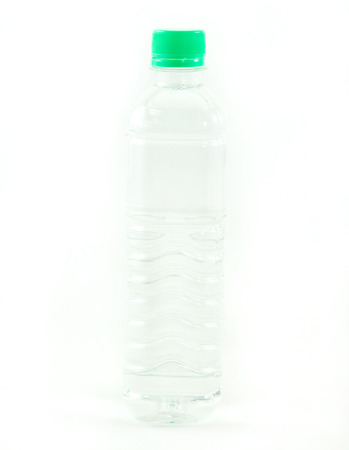 water plastic isolate on whiteの写真素材
